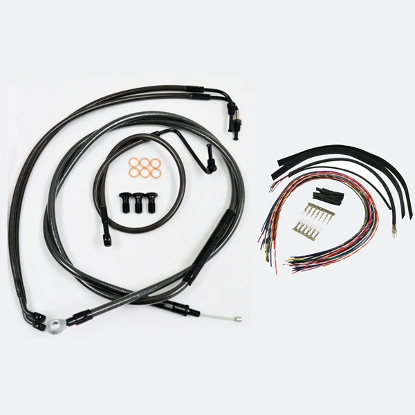 CABLE AND BRAKE LINE KIT MIDNIGHT BLACK FOR 15