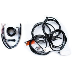CABLE AND BRAKE LINE KIT MIDNIGHT BLACK FOR 12"-14" APE HANGERS