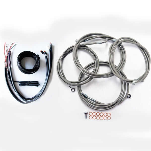 HANDLEBAR CABLE/BRAKE & CLUTCH LINE/WIRE KITS AND COMPONENTS / STAINLESS STEEL / NATURAL