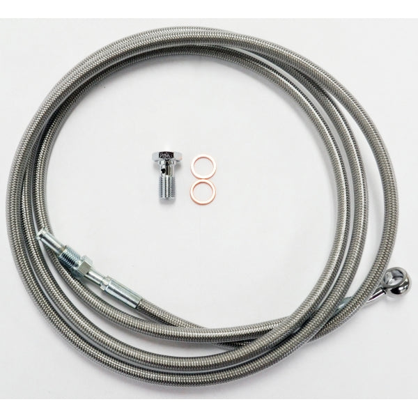 BRAIDED STAINLESS CLUTCH LINE FOR MINI APES / NATURAL-BRAIDED / STAINLESS STEEL