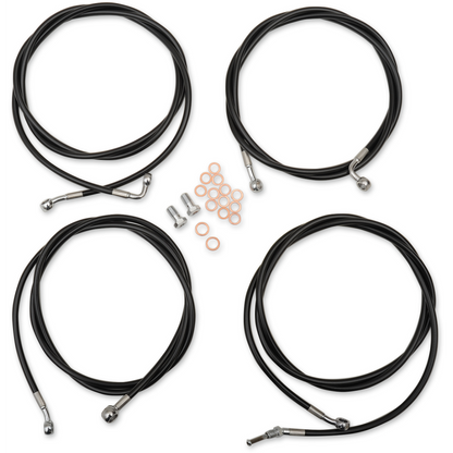 17-20 Touring Model Complete Handlebar Cable Kit (ABS) W/ Hydraulic clutch