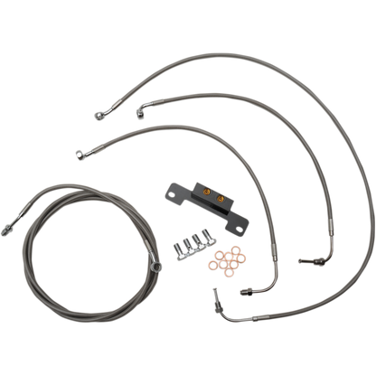 17-20 Touring Model Complete Handlebar Cable Kit (Non-ABS) W/ Hydraulic clutch