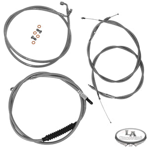 15-17" APE BAR LENGTH CABLE KIT STAINLESS STEEL HD