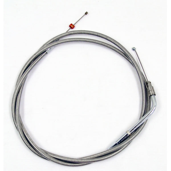 THROTTLE CABLE STAINLESS BRAIDED FOR 15