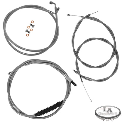 07-15 Harley Davidson Softail Complete Handlebar Cable Kit (Single Disc/Non-ABS)