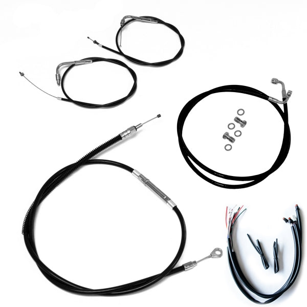 HANDLEBAR CABLE/BRAKE & CLUTCH LINE/WIRE KITS AND COMPONENTS / STAINLESS STEEL|VINYL / BLACK