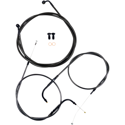 08-17 Dyna Fatbob Complete Handlebar Cable Kit (Single Disc/Non-ABS)