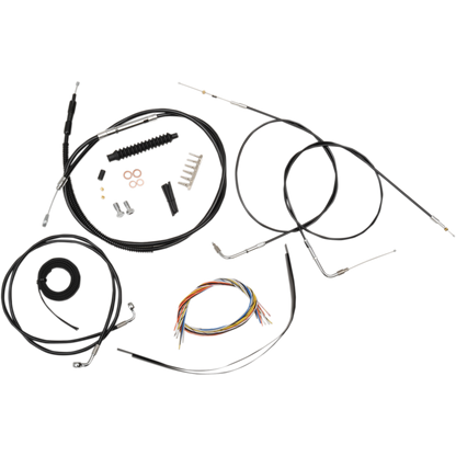 08-17 Dyna Fatbob Complete Handlebar Cable Kit (Single Disc/Non-ABS)