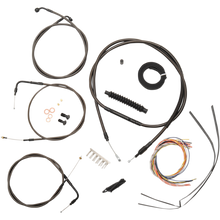 08-17 Dyna Fatbob Complete Handlebar Cable Kit (Single Disc/Non-ABS)