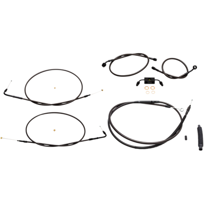 12-17 Dyna Fatbob Complete Handlebar Cable Kit (Single Disc/ABS)